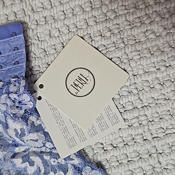 NWT Vintage La Perla Bralette - Made in Italy - Blue - Size 2 / 34A - Picture 4 of 8